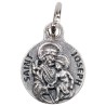Médaille moulée en métal couleur argentée Ø 1.2 cm, Plusieurs Saints.