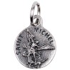 Médaille moulée en métal couleur argentée Ø 1.2 cm, Plusieurs Saints.