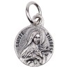 Médaille moulée en métal couleur argentée Ø 1.2 cm, Plusieurs Saints.