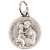 Médaille moulée ou frappée en métal couleur argentée Ø 1.5 cm. Plusieurs saints.