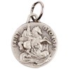 Médaille moulée ou frappée en métal couleur argentée Ø 1.5 cm. Plusieurs saints.