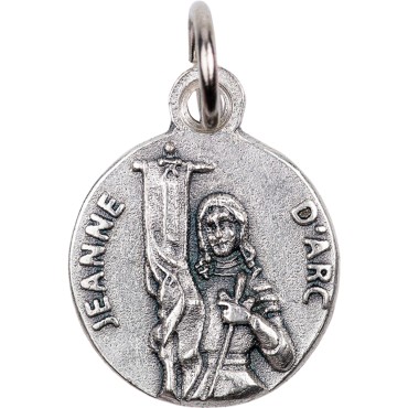 Médaille moulée ou frappée en métal couleur argentée Ø 1.5 cm. Plusieurs saints.