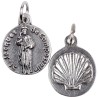 Médaille moulée ou frappée en métal couleur argentée Ø 1.5 cm. Plusieurs saints.