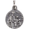 Médaille moulée ou frappée en métal couleur argentée Ø 1.5 cm. Plusieurs saints.