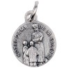 Médaille moulée ou frappée en métal couleur argentée Ø 1.5 cm. Plusieurs saints.