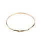 Bracelet dizainier jonc en plaqué or – Ø 6,5 cm..