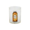 Veilleuse blanche avec autocollant "vitrail" de saint 20/24, H. 6,5 cm, Ø 5 cm ( VO 5)