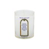 Veilleuse blanche avec autocollant "vitrail" de saint 20/24, H. 6,5 cm, Ø 5 cm ( VO 5)