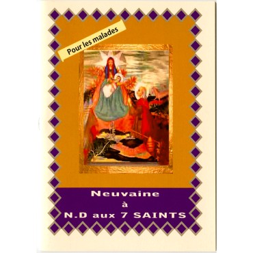 Livret de neuvaine avec historique, prière, neuvaine H.15 x10 cm, nombreux saints.