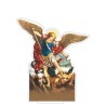 Bougeoir en plexi assemblable, avec représentations de saints. Livre avec une bougie, H. 13,5 cm. Plusieurs saints