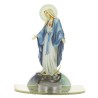 Bougeoir en plexi assemblable, avec représentations de saints. Livre avec une bougie, H. 13,5 cm. Plusieurs saints