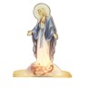 Bougeoir en plexi assemblable, avec représentations de saints. Livre avec une bougie, H. 13,5 cm. Plusieurs saints