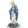 Bougeoir en plexi assemblable, avec représentations de saints. Livre avec une bougie, H. 13,5 cm. Plusieurs saints