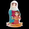 Magnet enfantin en resine souple , H. 8 cm. Plusieurs saints.