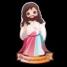 Magnet enfantin en resine souple , H. 8 cm. Plusieurs saints.